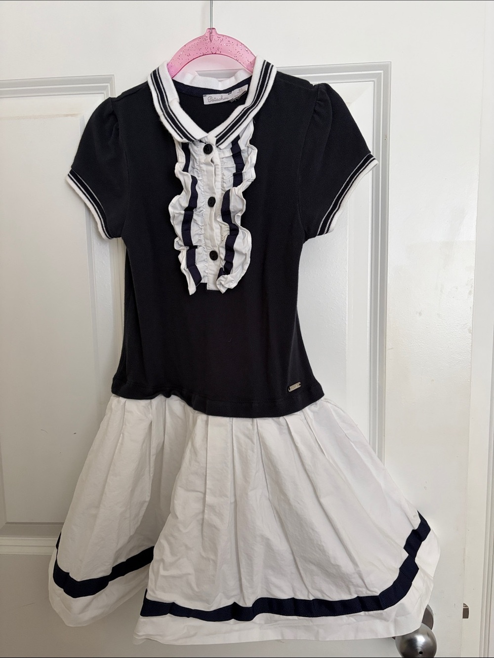 Patachou Nautical Ruffle Dress